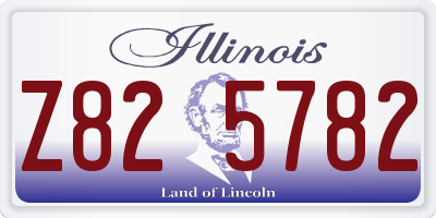 IL license plate Z825782