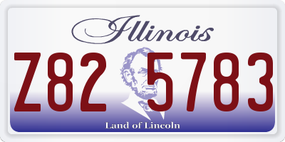 IL license plate Z825783