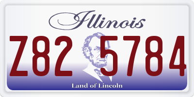 IL license plate Z825784