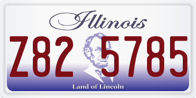 IL license plate Z825785