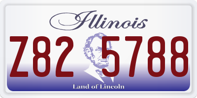 IL license plate Z825788
