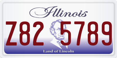 IL license plate Z825789