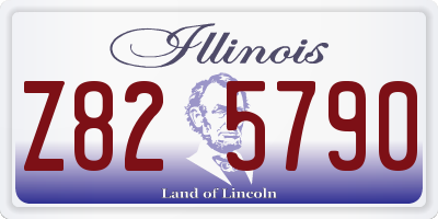 IL license plate Z825790