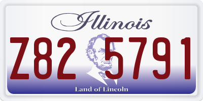 IL license plate Z825791