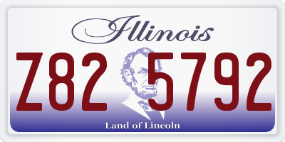 IL license plate Z825792