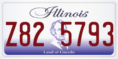 IL license plate Z825793
