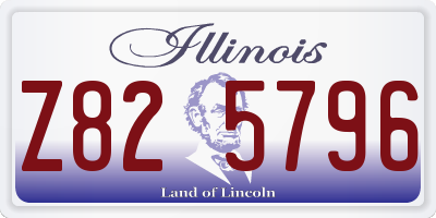 IL license plate Z825796