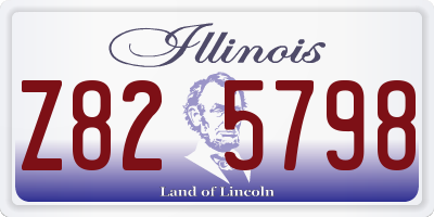 IL license plate Z825798