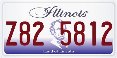 IL license plate Z825812