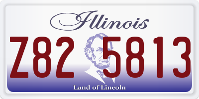 IL license plate Z825813