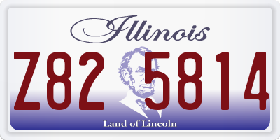 IL license plate Z825814