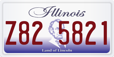 IL license plate Z825821