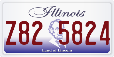 IL license plate Z825824