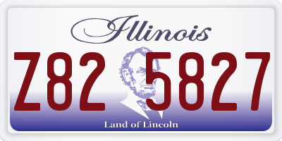 IL license plate Z825827