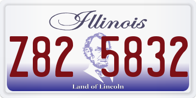 IL license plate Z825832