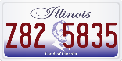 IL license plate Z825835