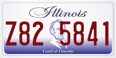 IL license plate Z825841