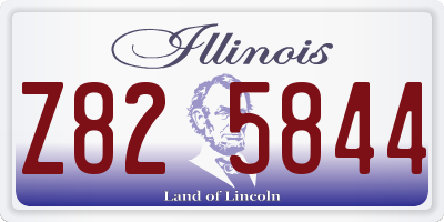 IL license plate Z825844