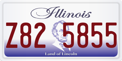 IL license plate Z825855