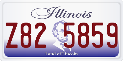 IL license plate Z825859