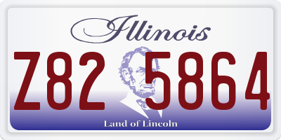 IL license plate Z825864