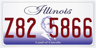 IL license plate Z825866