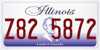 IL license plate Z825872