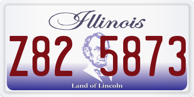 IL license plate Z825873