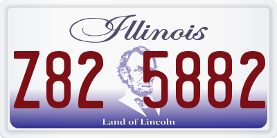 IL license plate Z825882