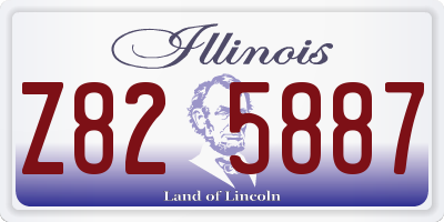 IL license plate Z825887