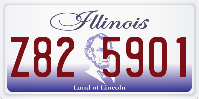 IL license plate Z825901