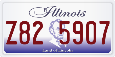 IL license plate Z825907