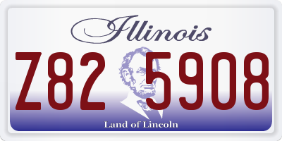 IL license plate Z825908