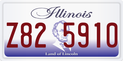 IL license plate Z825910