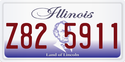 IL license plate Z825911