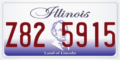 IL license plate Z825915