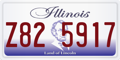 IL license plate Z825917