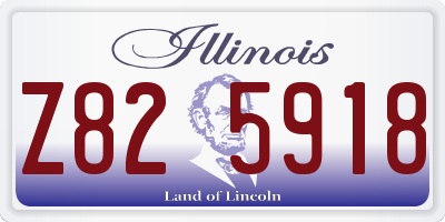 IL license plate Z825918