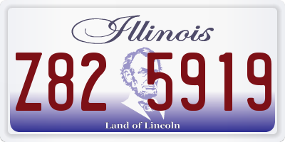 IL license plate Z825919