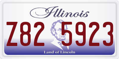 IL license plate Z825923
