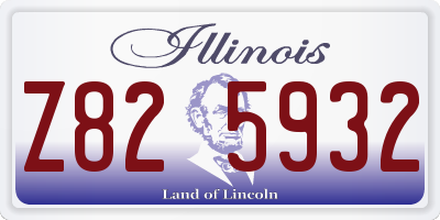 IL license plate Z825932