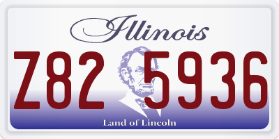 IL license plate Z825936
