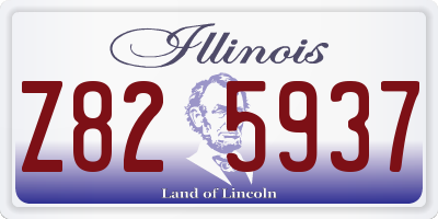 IL license plate Z825937