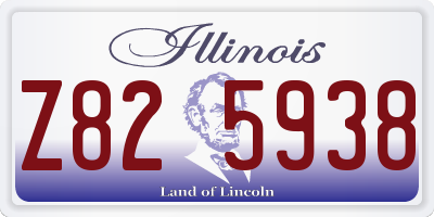 IL license plate Z825938