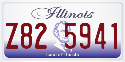 IL license plate Z825941