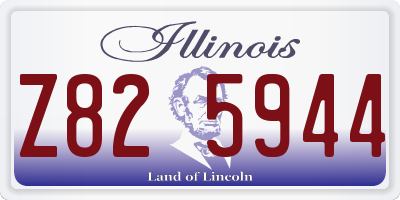 IL license plate Z825944