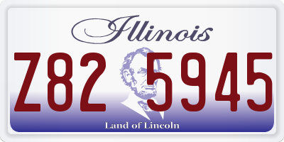 IL license plate Z825945