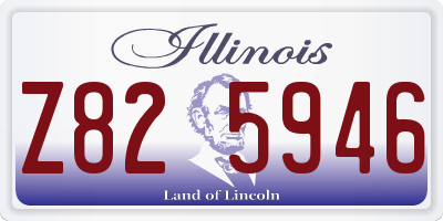 IL license plate Z825946