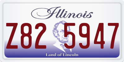 IL license plate Z825947