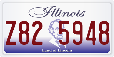 IL license plate Z825948
